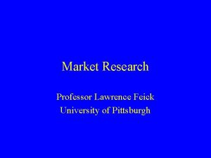 Market research pittsburgh