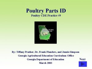 Poultry Parts ID Poultry CDE Practice 9 By