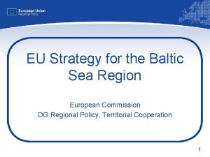 EU Strategy for the Baltic Sea Region European