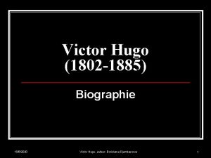 Victor hugo te deseo