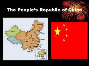 The Peoples Republic of China Chinese InfoDemos Slightly