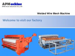Electric welded mesh machine
