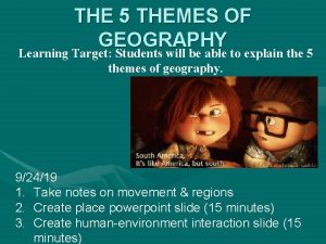5 themes of geography project