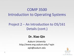 COMP 3500 Introduction to Operating Systems Project 2