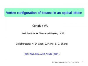 Vortex configuration of bosons in an optical lattice