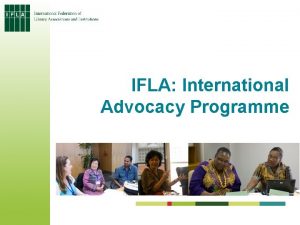 International advocacy programme