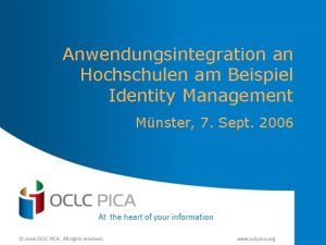 Anwendungsintegration an Hochschulen am Beispiel Identity Management Mnster