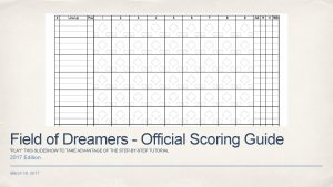 Softball scorebook cheat sheet