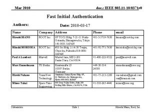 Mar 2010 doc IEEE 802 11 100371 r