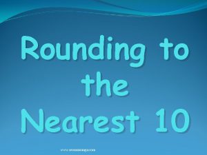 Rounding to the Nearest 10 www seomraranga com