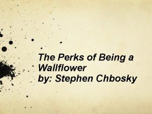 Allusions in perks of being a wallflower