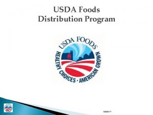USDA Foods Distribution Program 092017 Hawaii Child Nutrition