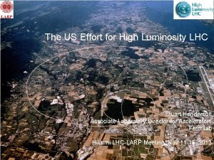 The US Effort for High Luminosity LHC Stuart