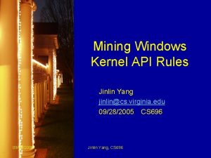 Windows kernel api