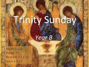 Trinity Sunday Year B Isaiah 6 1 8