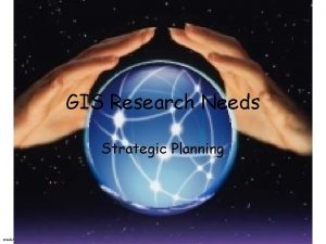 GIS Research Needs Strategic Planning Wende Mix Buffalo