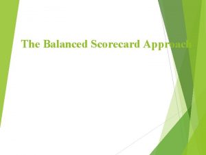 What are the 4 perspectives of a balanced scorecard?