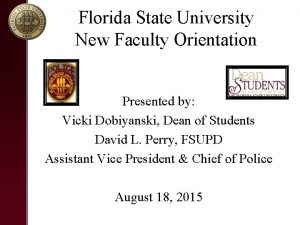 Fsu new faculty orientation