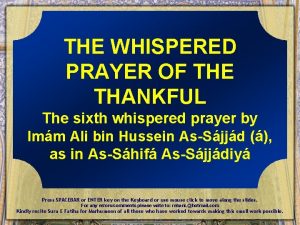 15 whispered prayers