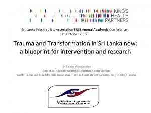 Sri Lanka Psychiatrists Association UK Annual Academic Conference