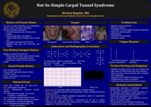 NotSoSimple Carpal Tunnel Syndrome Kirsten Regalia MD Department