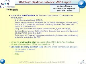 KM 3 Ne T Seafloor network WPH report