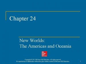 Chapter 24 the americas and oceania