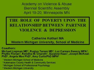 Academy on violence and abuse