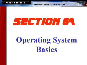 Section 6 operating systems