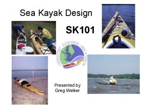 Sea kayak design