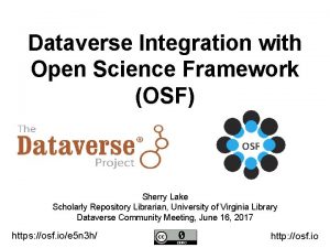 Osf open science