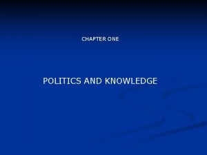 Normative political knowledge