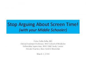 Stop Arguing About Screen Time with your Middle