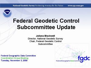 Federal geodetic control subcommittee