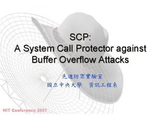 Scp stack overflow