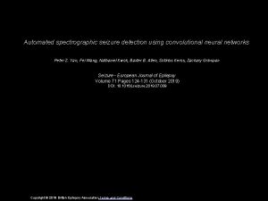 Automated spectrographic seizure detection using convolutional neural networks