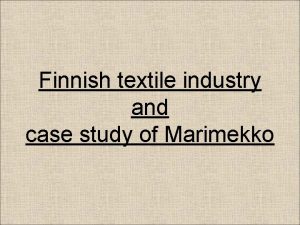 What is marimekko