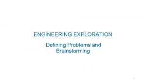 Engineering problem statement example