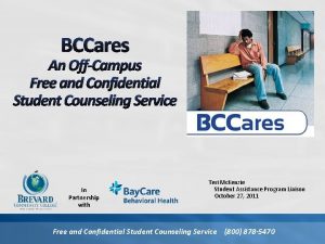 BCCares An OffCampus Free and Confidential Student Counseling