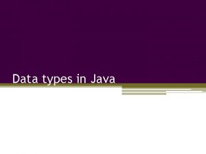 Conclusion of java