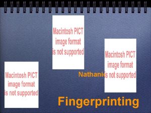 Different types of fingerprints