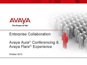 Avaya aura conferencing Avaya aura conferencing
