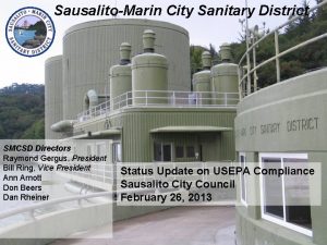 Sausalito marin city sanitary district