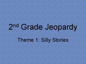 2nd grade jeopardy