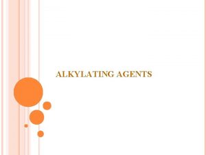 Adr of alkylating agents