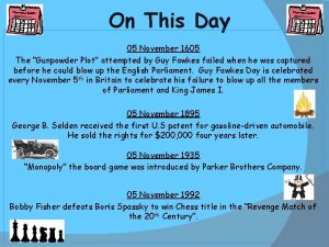 On This Day 05 November 1605 The Gunpowder