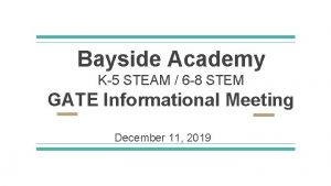 Bayside stem academy