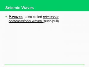 P wave P wave