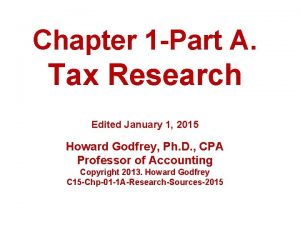 Tax research process steps