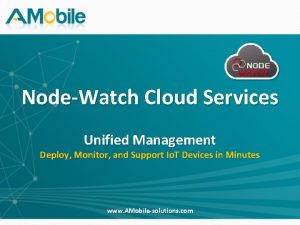 Unified management software in cloud computing